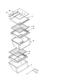 Refrigerator shelf parts
