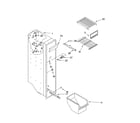 Whirlpool ED5GTGXNQ00 freezer liner parts diagram