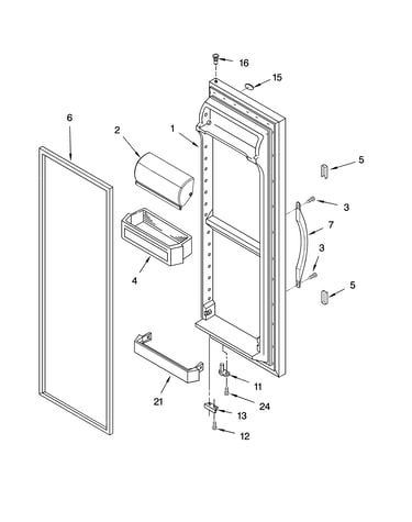Refrigerator door parts