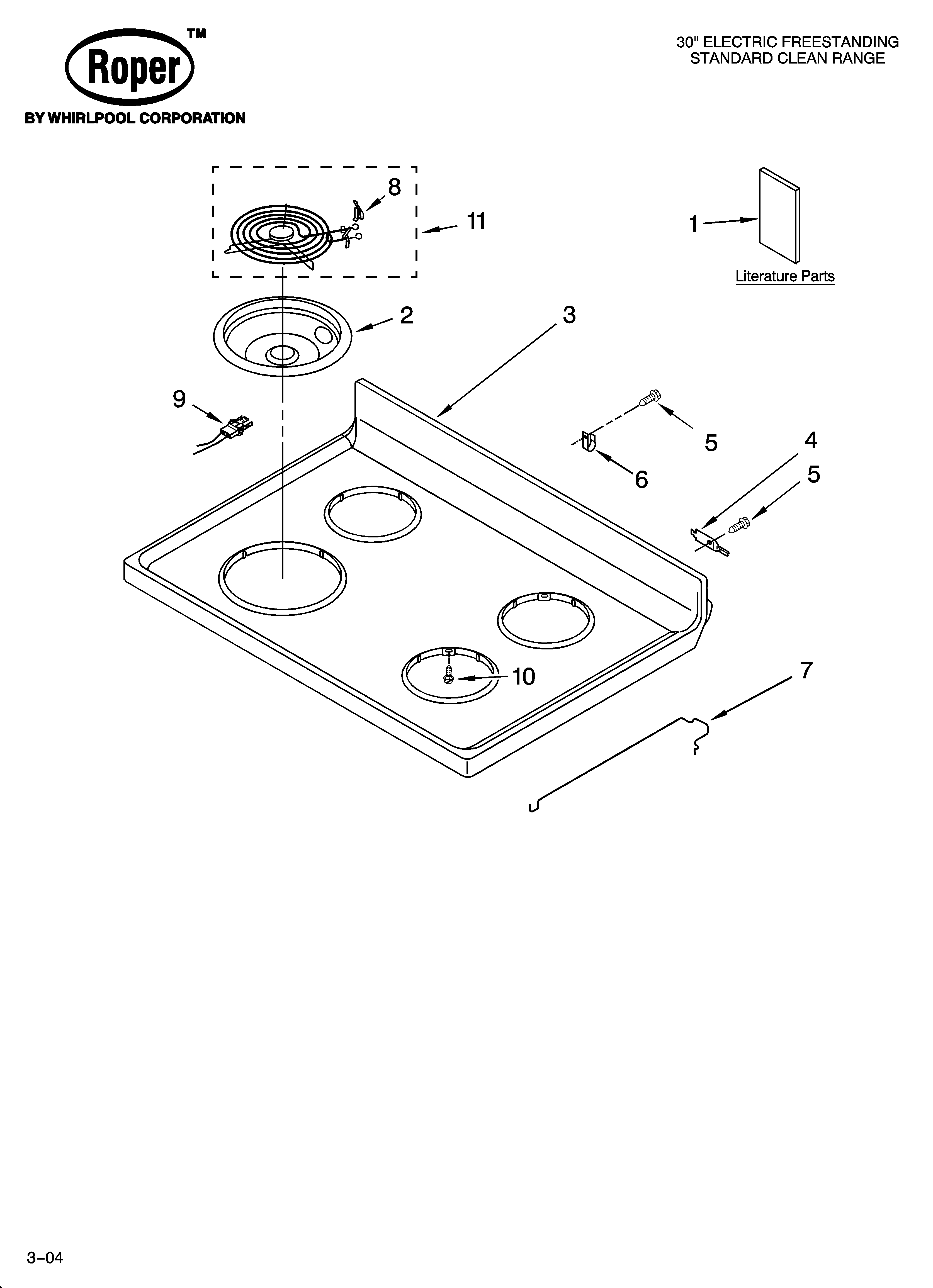 COOKTOP PARTS