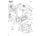 Whirlpool GEX9868JT3 cabinet parts diagram