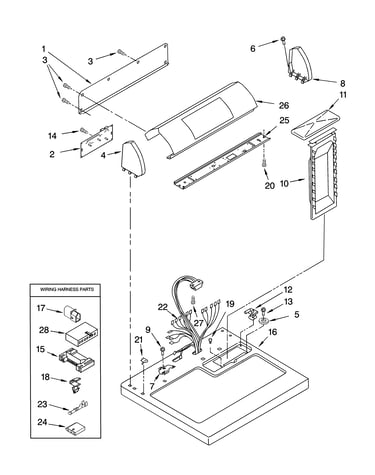 Top and console parts optional parts (not included)