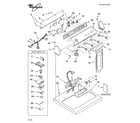 Whirlpool GGW9878LW1 top and console parts diagram