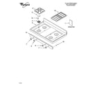 Whirlpool GS445LEMS2 cooktop parts diagram