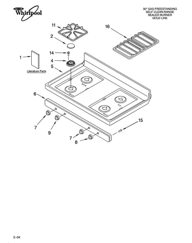 Cooktop parts