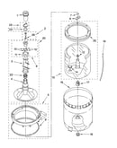 Agitator, basket and tub parts