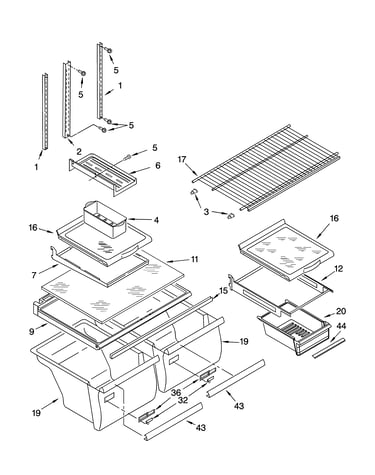 Shelf parts