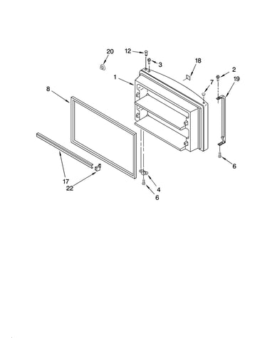 Freezer door parts, optional parts