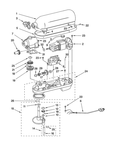 Case, gearing and planetary unit