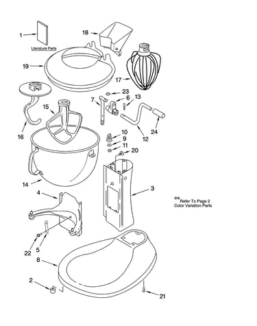 Base and pedestal unit accessory parts