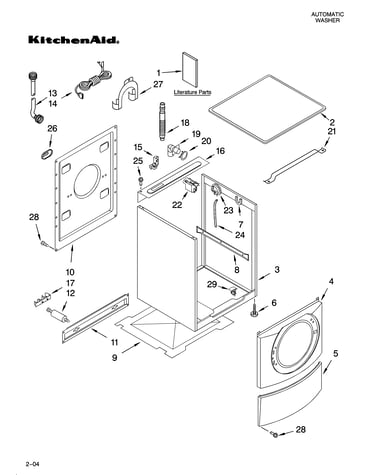Top and cabinet parts