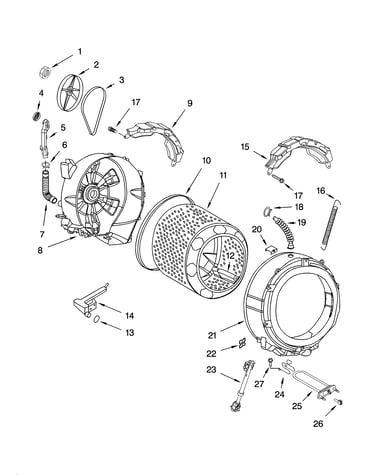 Tub and basket parts