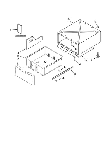 Pedestal parts (not included)
