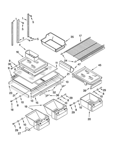 Shelf parts