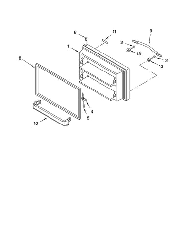 Freezer door parts