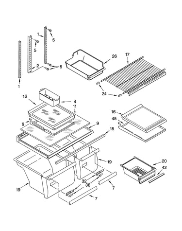 Shelf parts