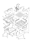 Evaporator ice cutter grid and water parts
