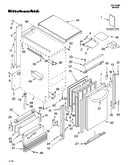 Cabinet liner and door parts