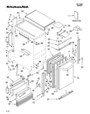 Cabinet liner and door parts