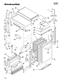 Cabinet liner and door parts