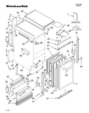 Cabinet liner and door parts