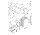 KitchenAid KUIS18NNJB5 cabinet liner and door parts diagram
