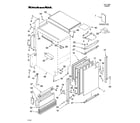 KitchenAid KUIS18PNJB5 cabinet liner and door parts diagram