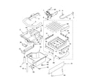 KitchenAid 8198922 evaporator ice cutter grid and water parts diagram
