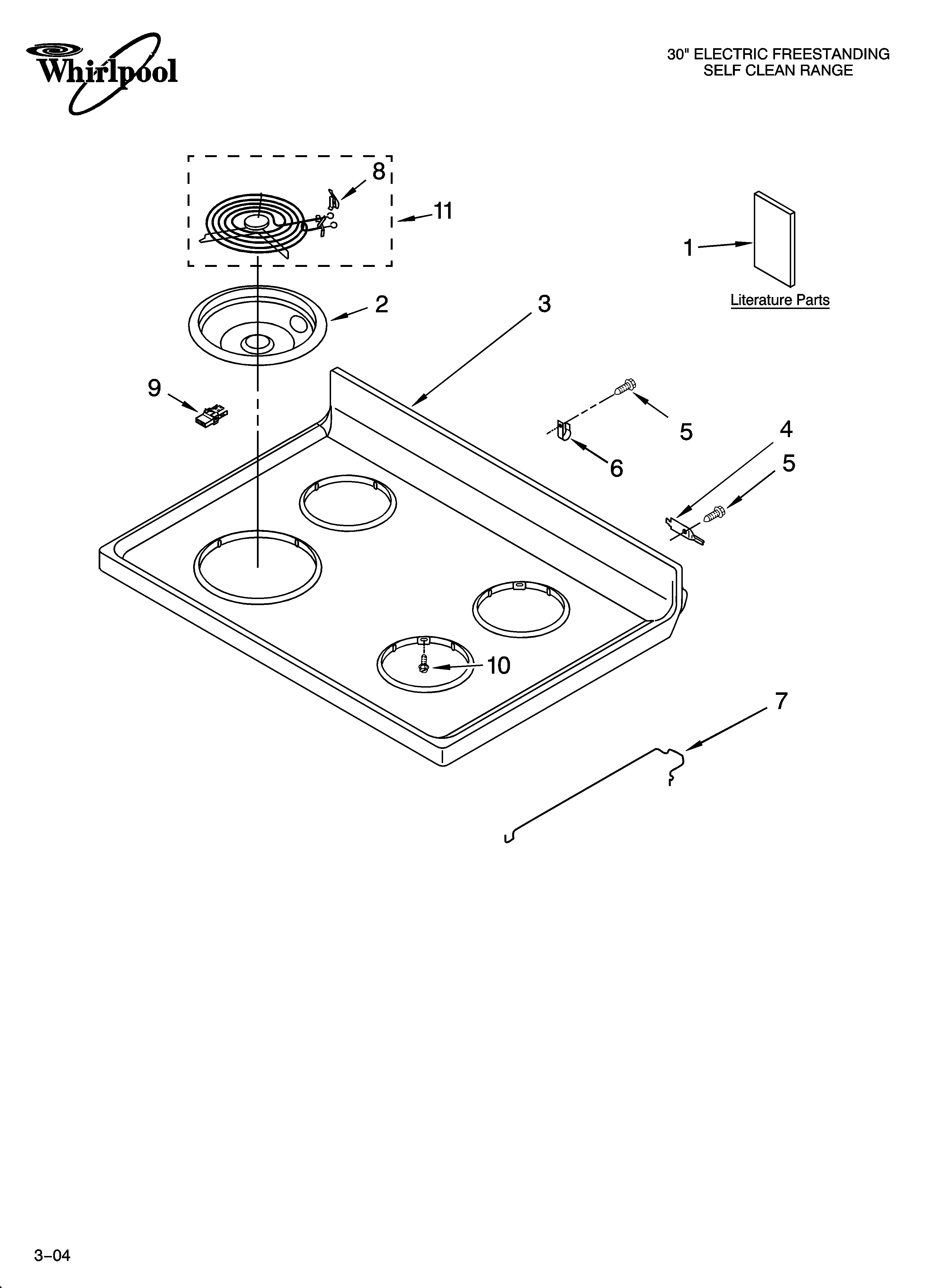 COOKTOP PARTS