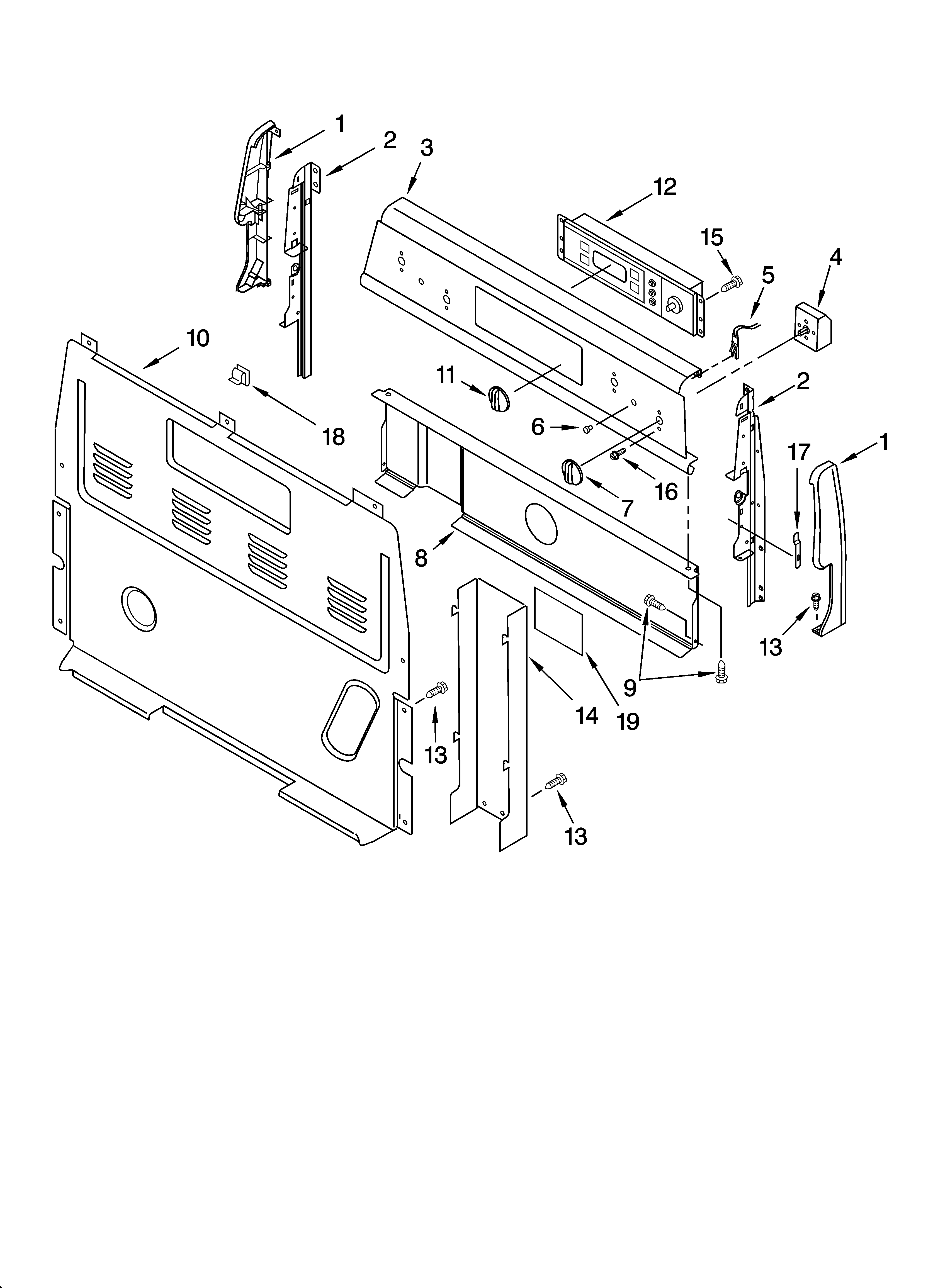Control panel parts