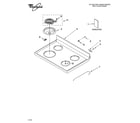 Whirlpool RF352BXKW1 cooktop parts diagram