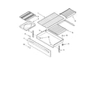 Whirlpool RF379LXMQ0 drawer & broiler parts diagram