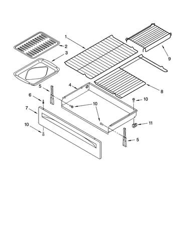 Drawer & broiler parts