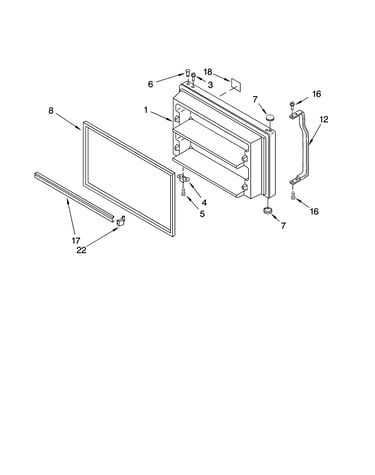 Freezer door parts