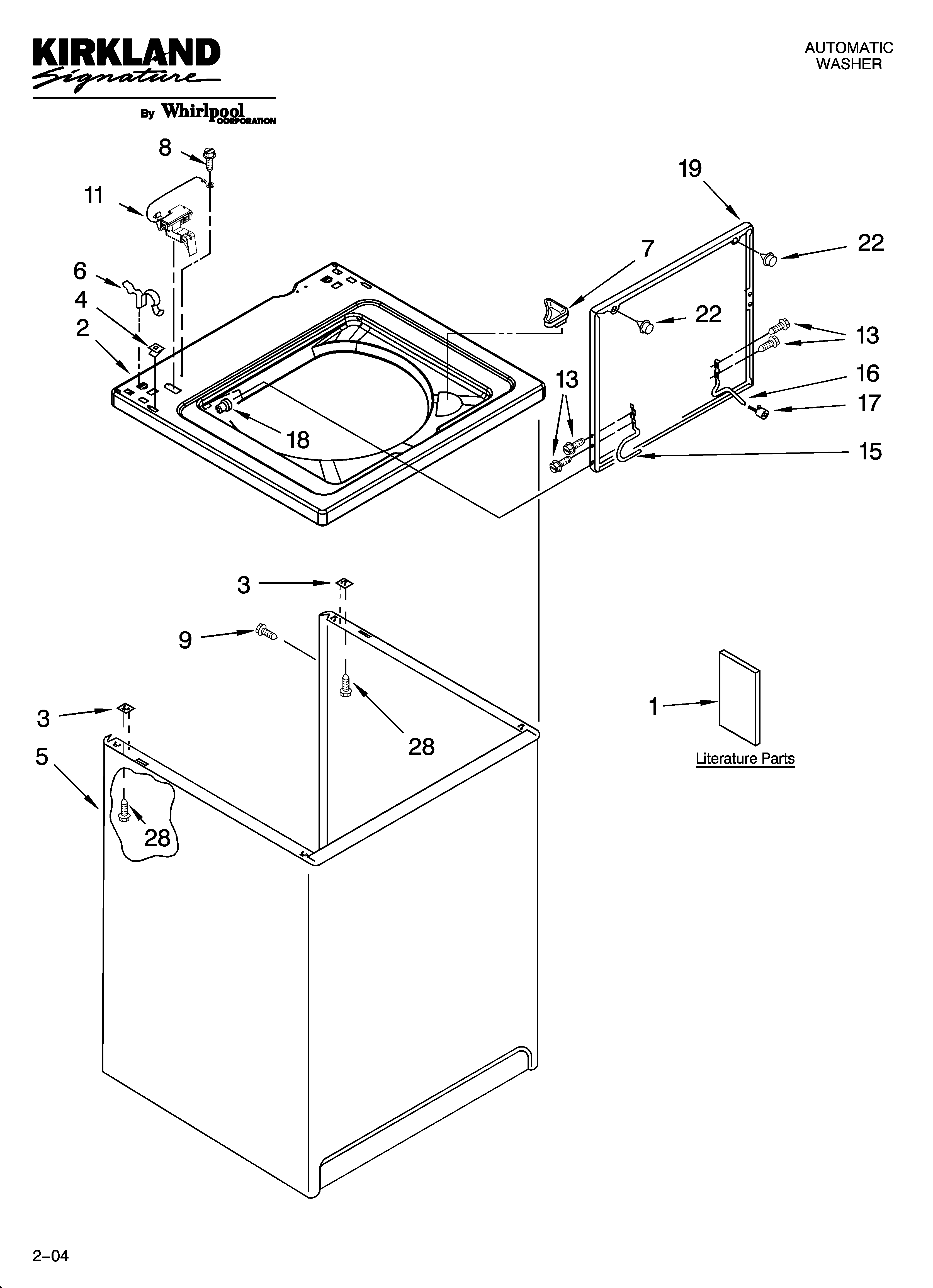 Top and cabinet parts