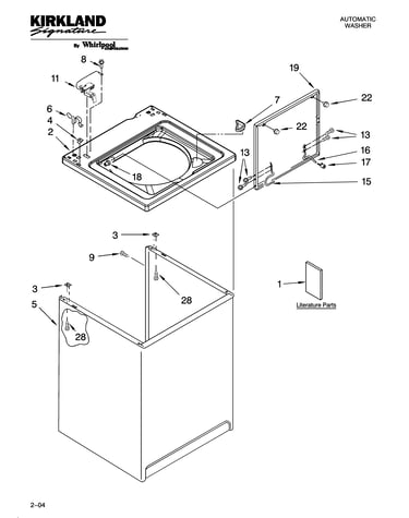 Top and cabinet parts