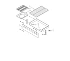 Whirlpool SF367LEMW1 drawer & broiler parts diagram