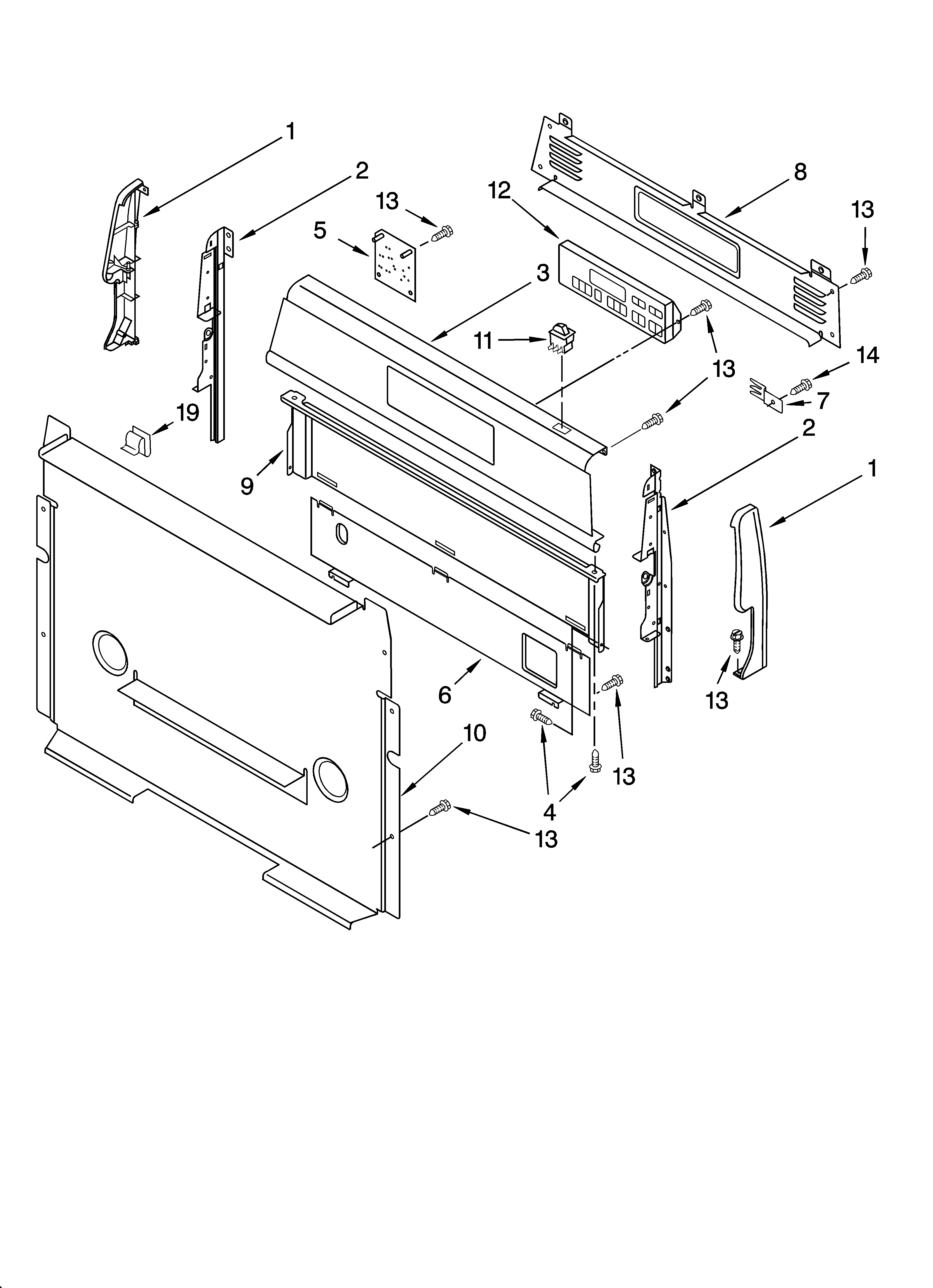 Control panel parts