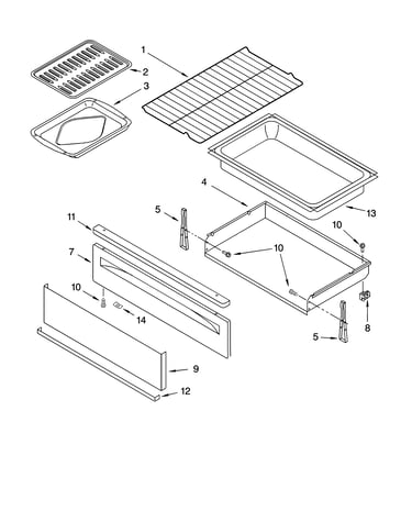Drawer & broiler parts