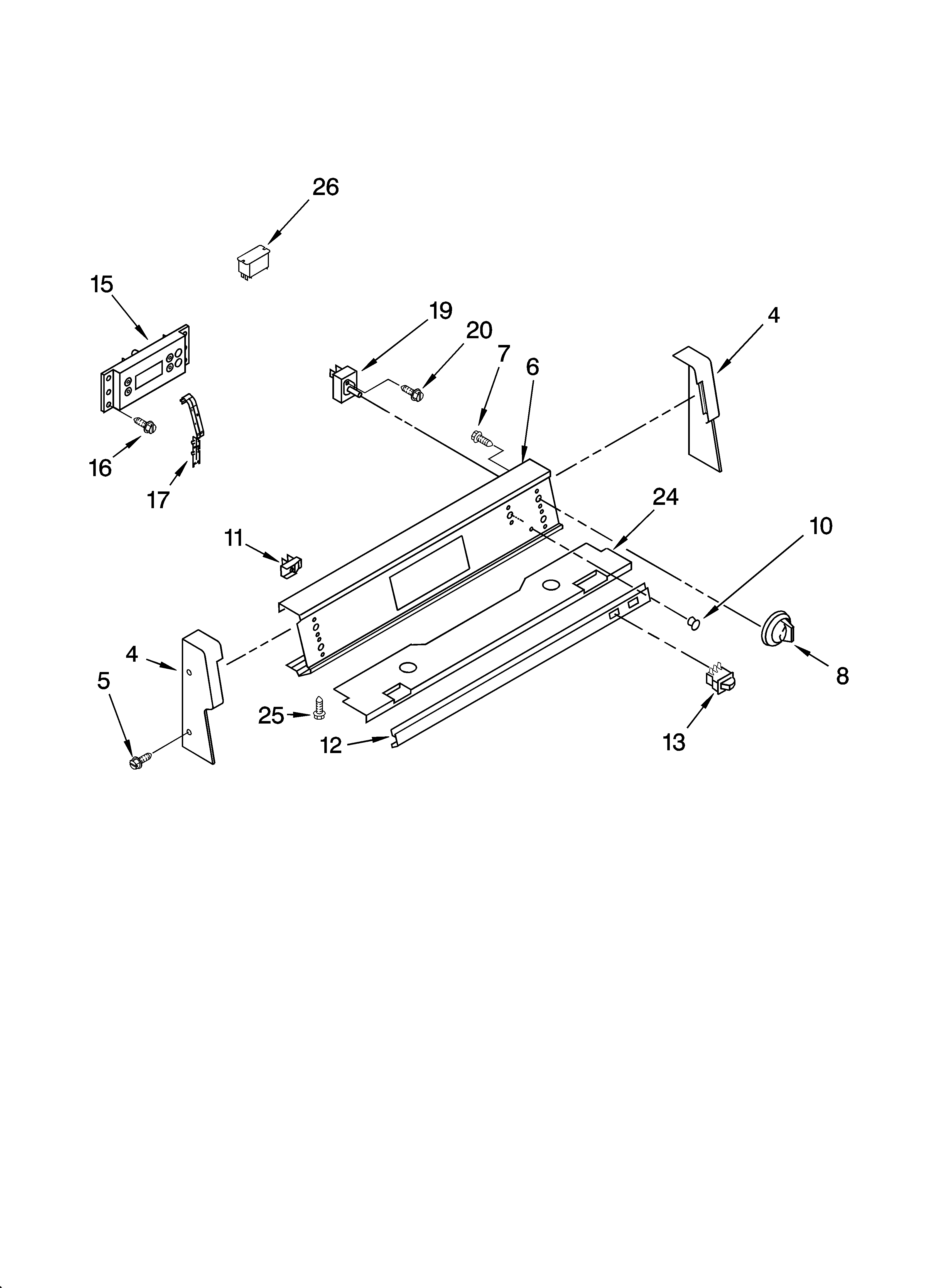 Control panel parts