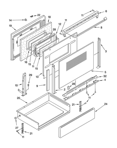 Door and drawer parts