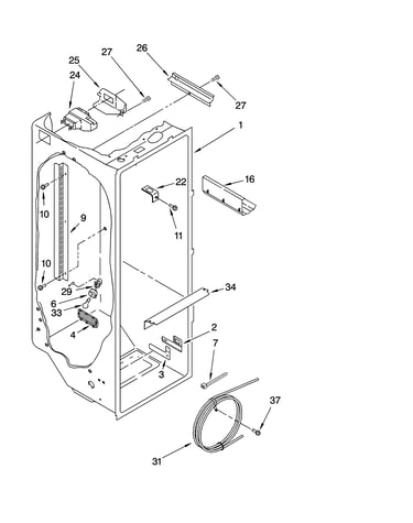 Refrigerator liner parts