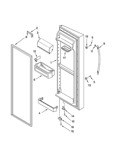Refrigerator door parts