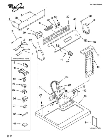 Top and console parts