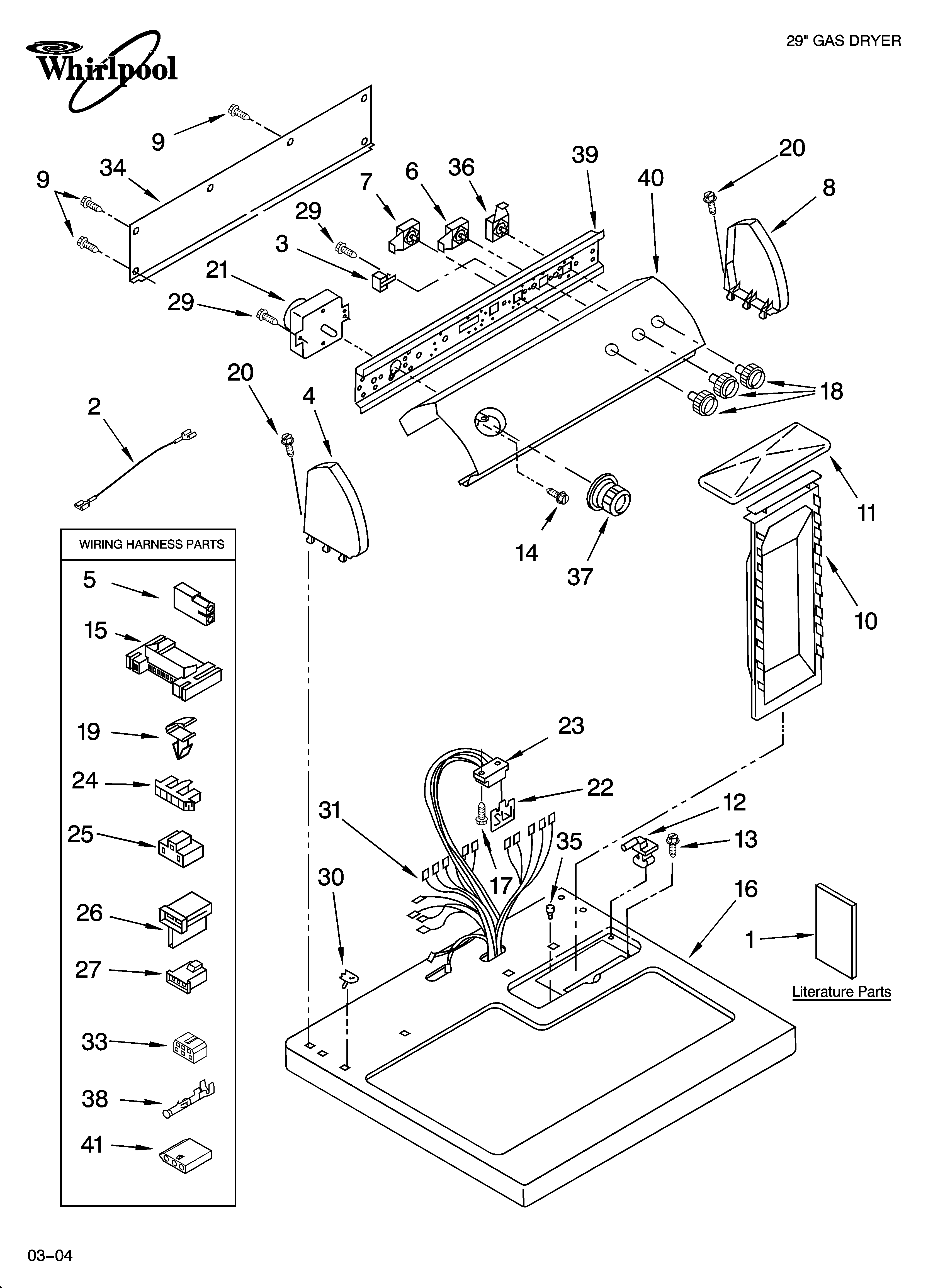 Top and console parts
