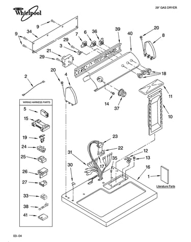 Top and console parts