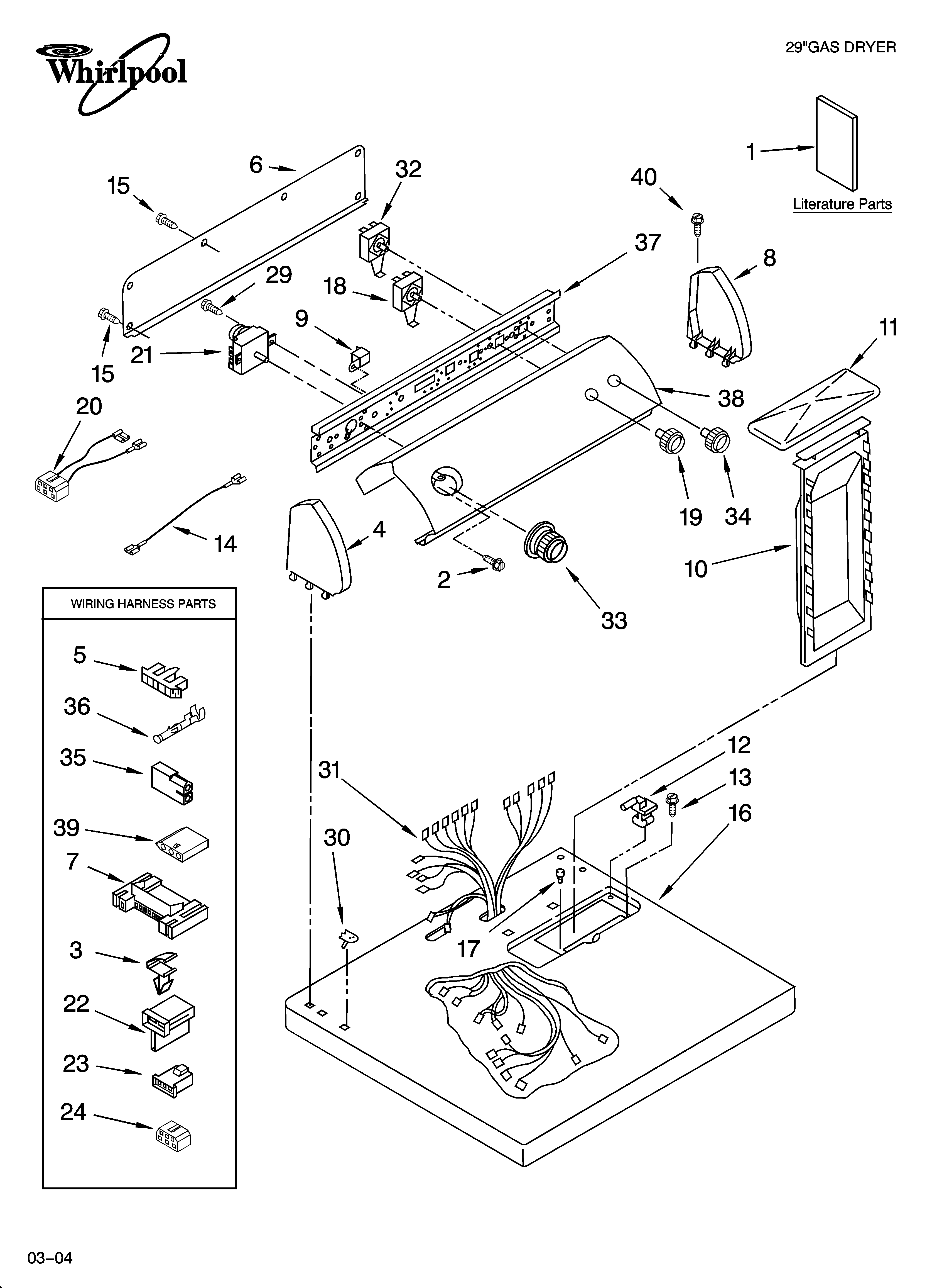 Top and console parts