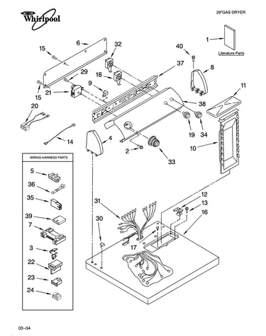 Top and console parts