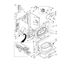 Whirlpool 7MLGR5620MQ1 cabinet parts diagram
