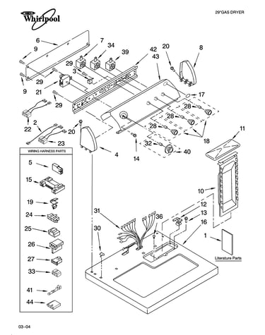 Top and console parts
